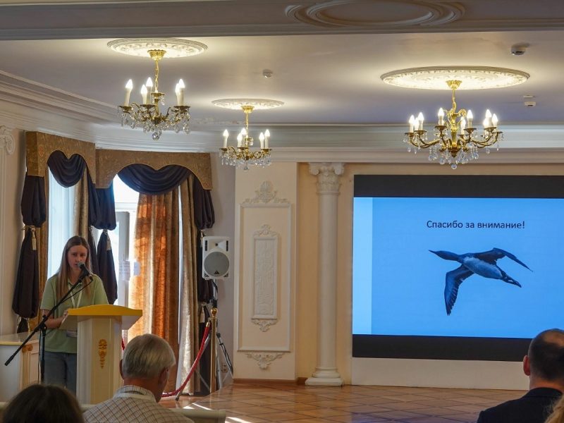 В. М. Ковалёва выступает с докладом на VIII Всероссийских с международным участием Бутурлинских чтениях. Ульяновск. Сентябрь 2026 года. Фото. Т. К. Парсилян